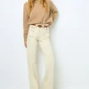ANNA - High-waisted wide-leg pants in jean