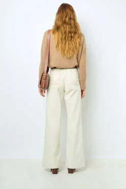 ANNA - High-waisted wide-leg pants in jean