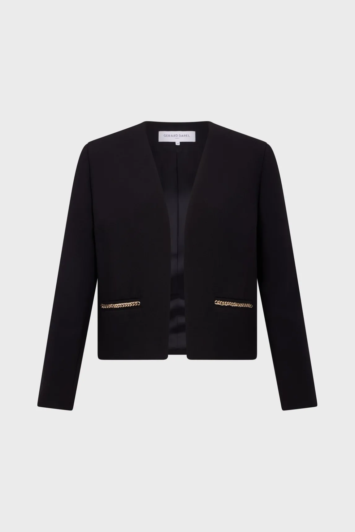 Black jacket with gold chains - MIRIELLE