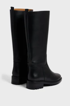 Black leather boots - ANDREW