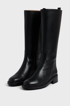 Black leather boots - ANDREW