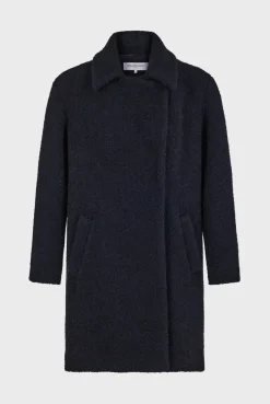 Bouclette mid-length coat - LYSANDRA