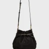 Bucket bag in suede leather - ROMY