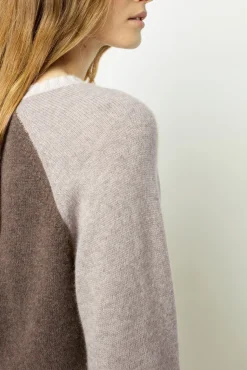 Cashmere sweater in tonal shades - JALINA
