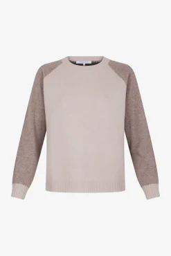 Cashmere sweater in tonal shades - JALINA