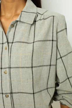 Check shirt with lurex - BELLE