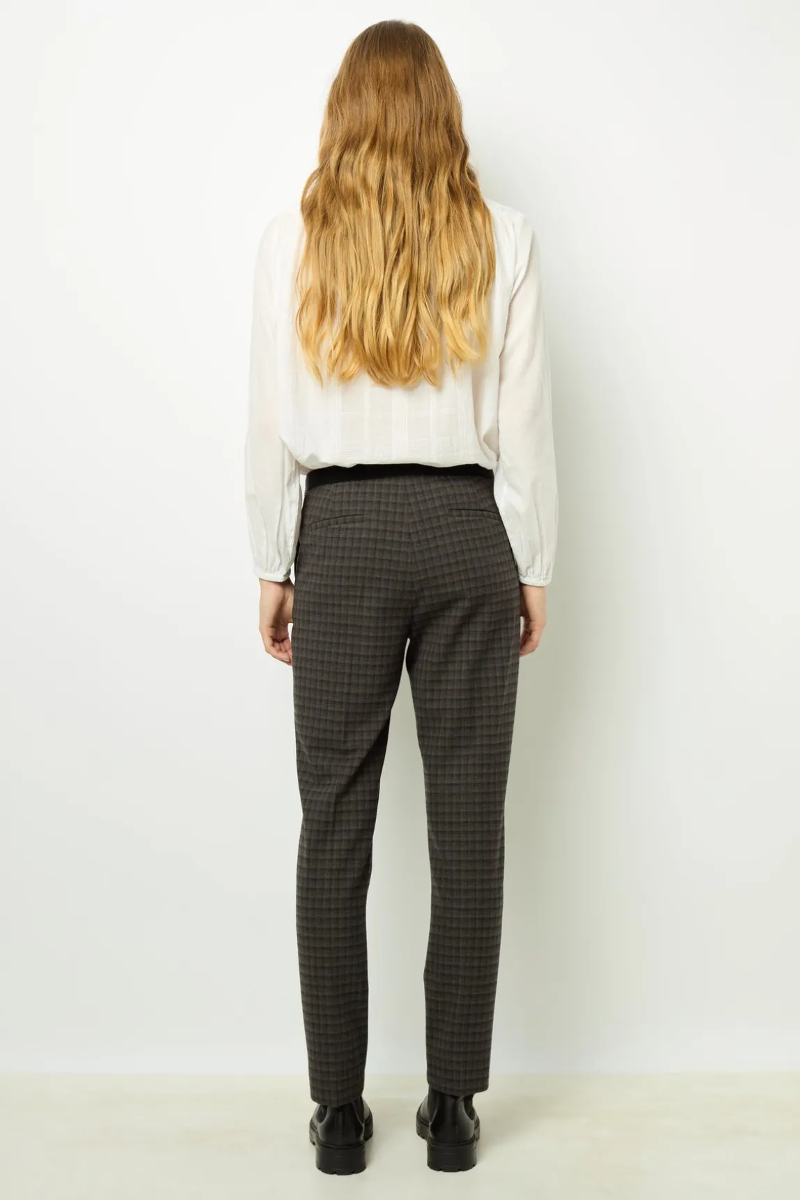 Checked slim pants - NOELIE