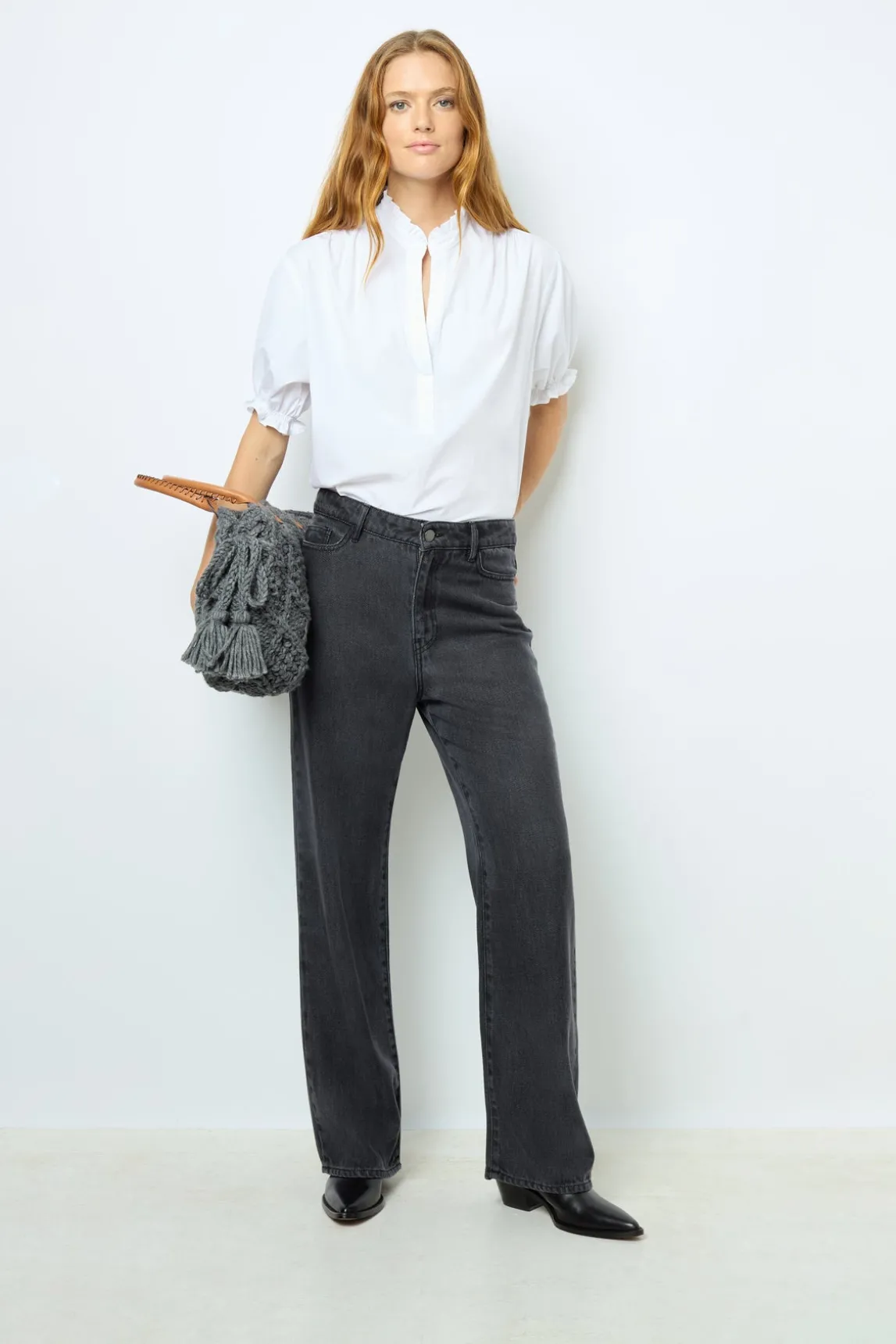 Cotton poplin blouse - ANNYR