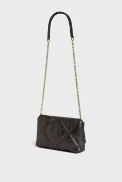Crossbody bag in quilted metallized leather - LE FANNY