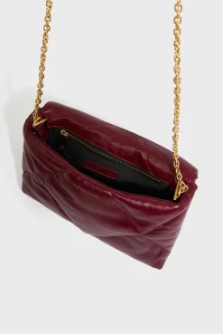 Crossbody bag in quilted leath