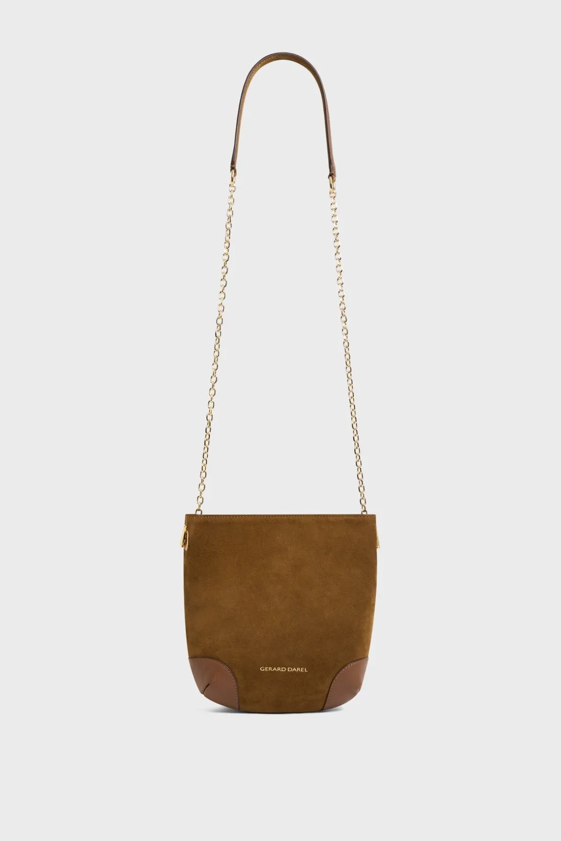 Crossbody bag in suede leather - LE MINI CHARLOTTE