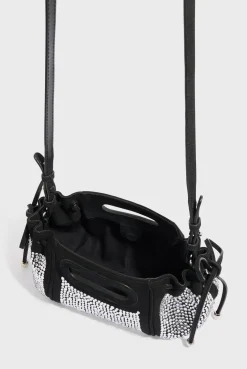 Crossbody bag in suede