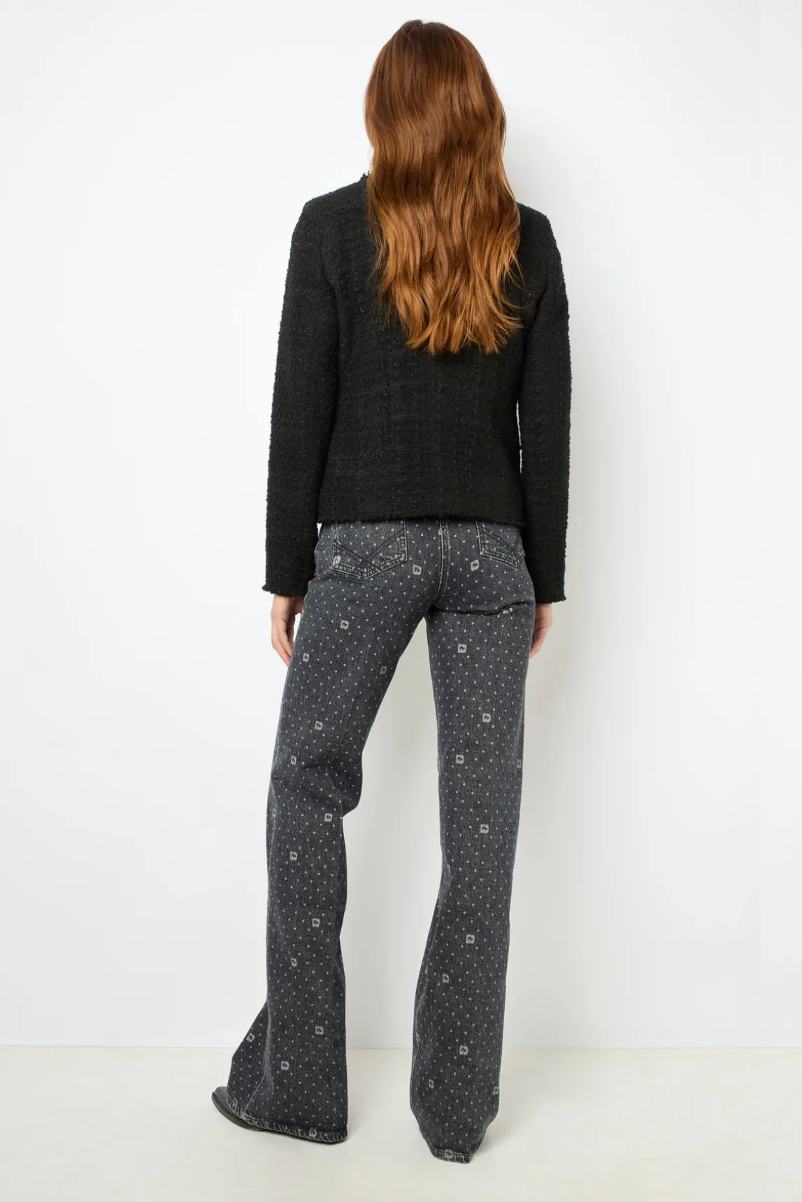 Double-breasted tweed blazer - MYLA