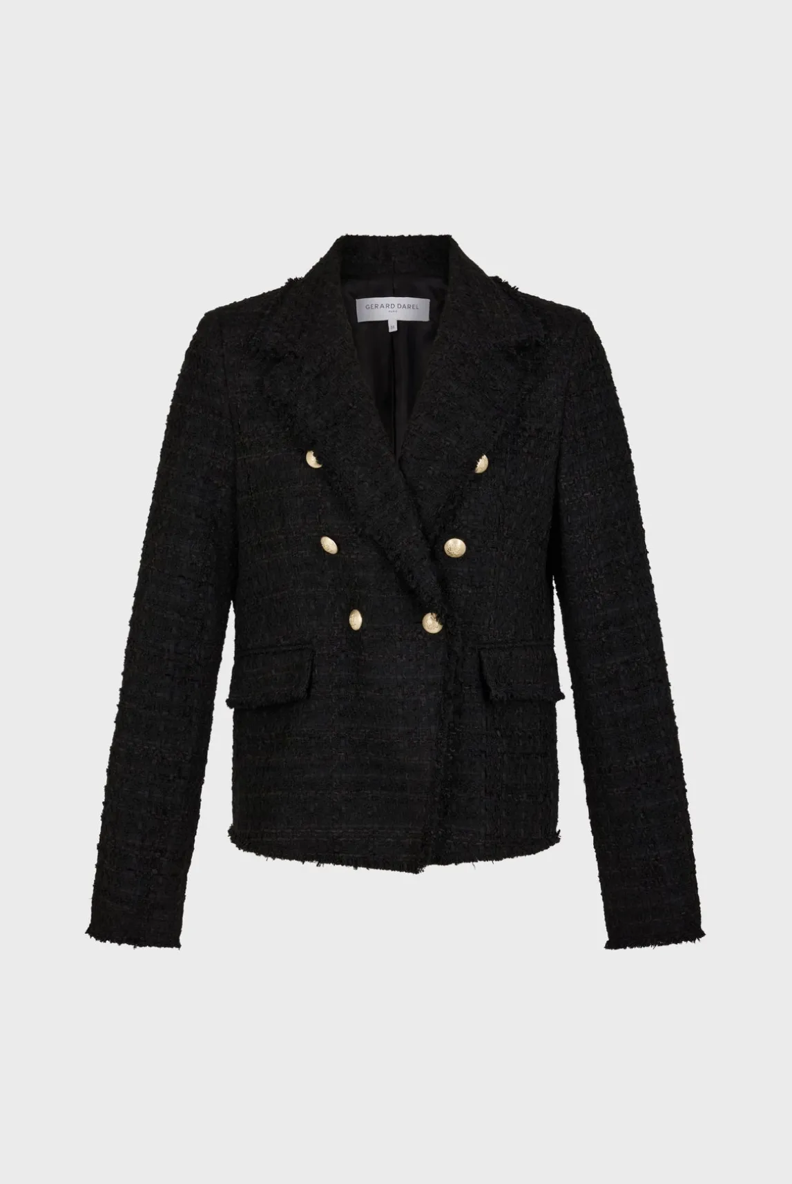 Double-breasted tweed blazer - MYLA