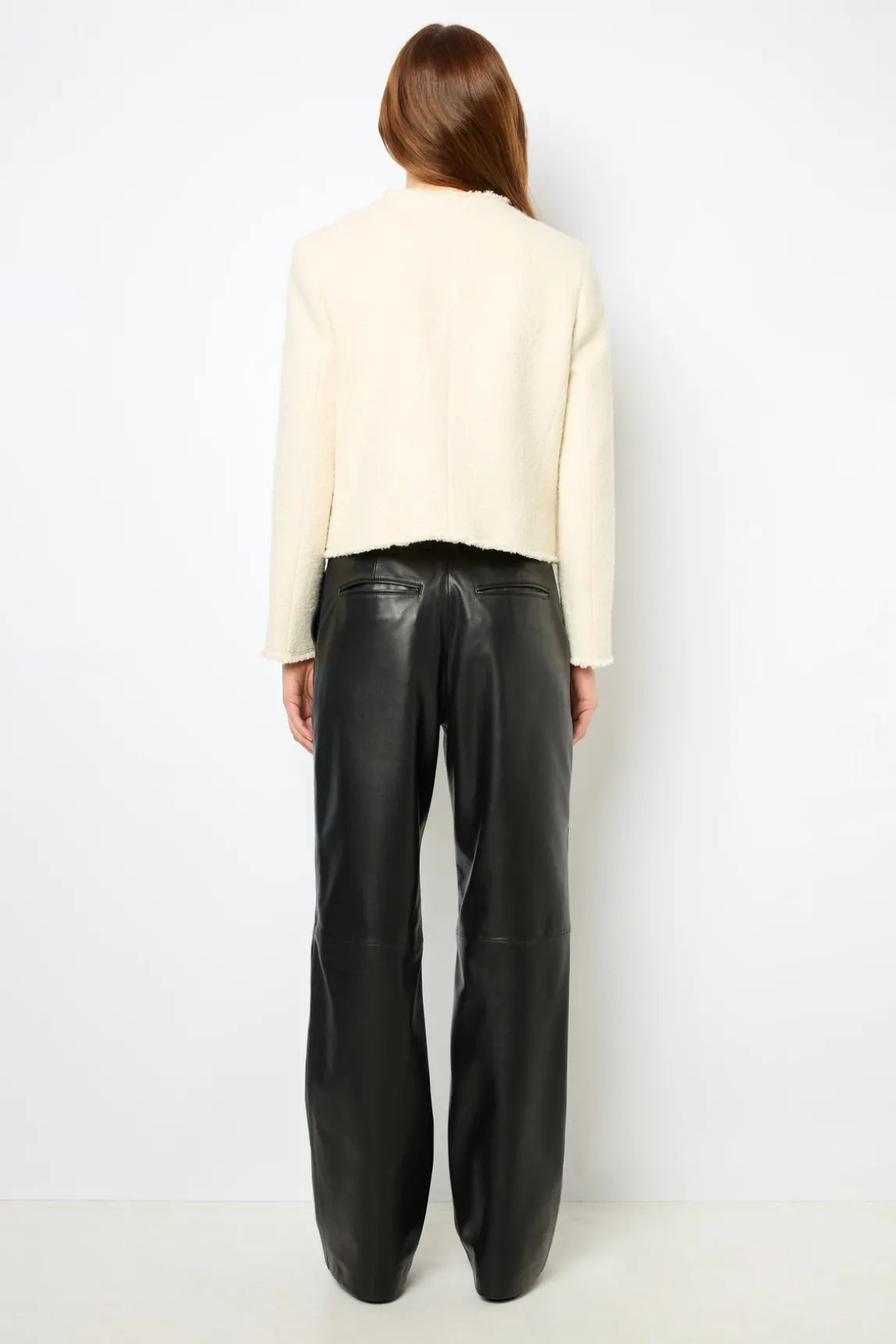 Ecru tweed jacket - MORGANE