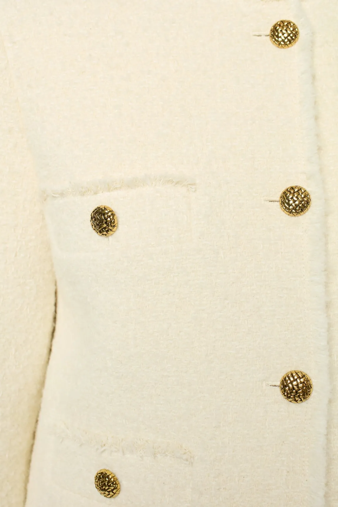 Ecru tweed jacket - MORGANE