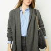 Edge to edge, open cashmere cardigan - JOHANA