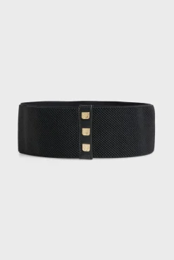 Elastic logoted belt - LE HEDY