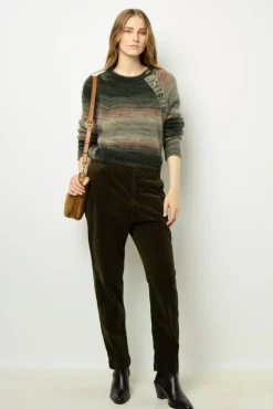 Elasticated corduroy pants - NYMPHIE