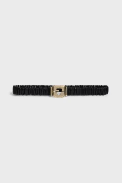 Elasticated leather belt - LE RITA