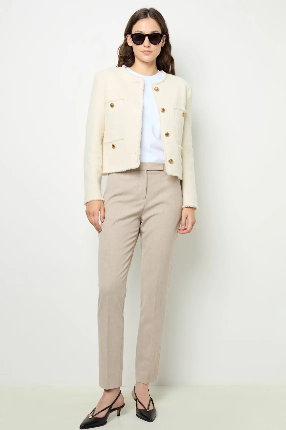 Elasticated slim-fit trousers - NALA