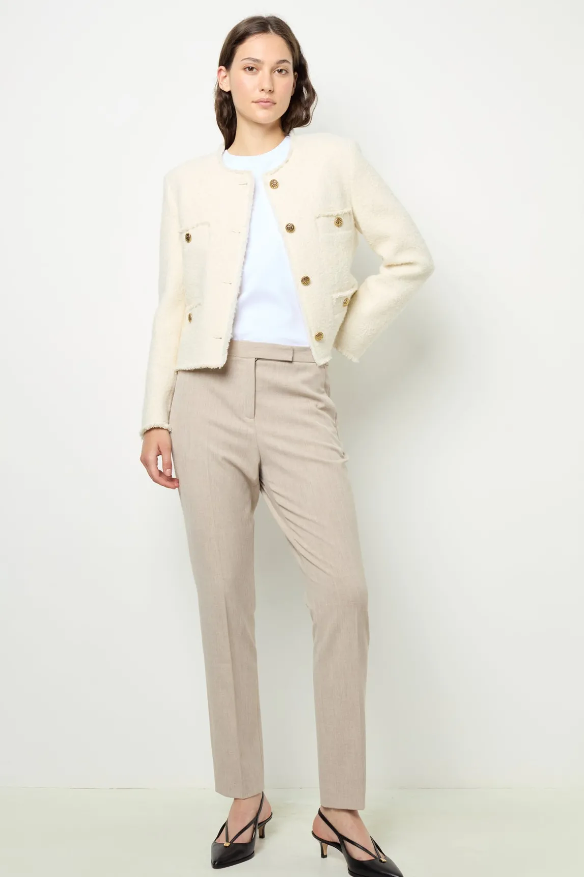 Elasticated slim-fit trousers - NALA
