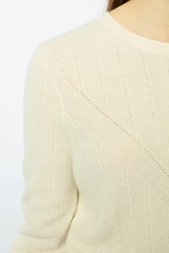 Fine knit wool round neck sweater - JANINE