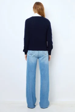 Fine wool round neck sweater - JANINE