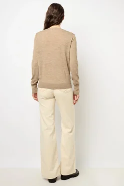 Fine wool round neck sweater - JADE