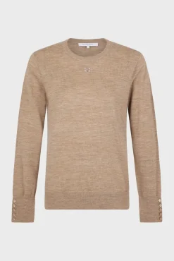 Fine wool round neck sweater - JADE