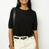 Fine wool short-sleeved sweater - JASNA