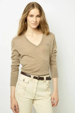Fine wool V-neck sweater - JULIETTE