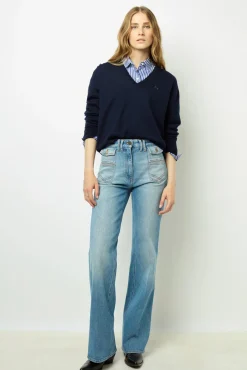 Fine wool V-neck sweater - JULIETTE