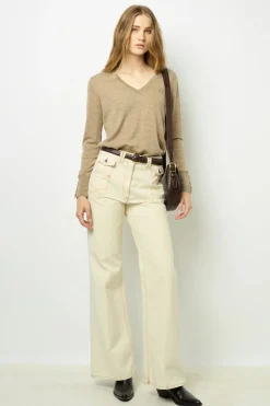 Fine wool V-neck sweater - JULIETTE