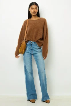 Flared jeans with fringes - ANNA