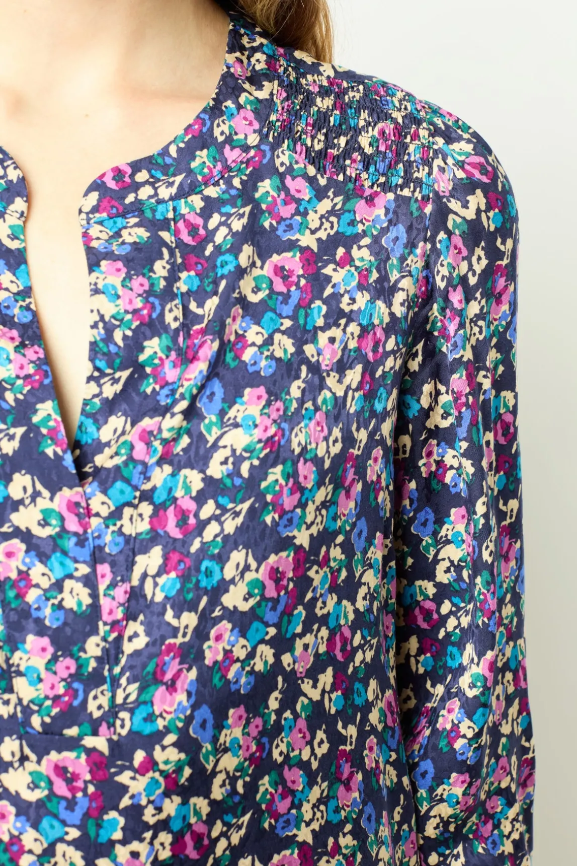 Floral jacquard mini dress – SALYA