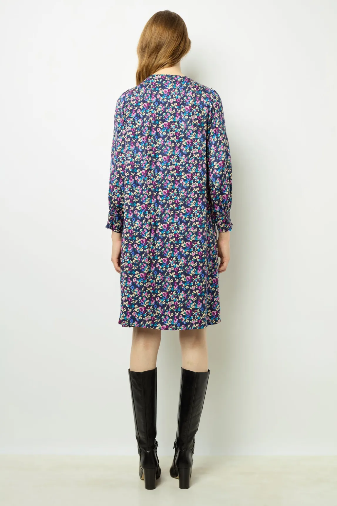 Floral jacquard mini dress – SALYA