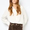 Fluid ecru shirt - BEATA