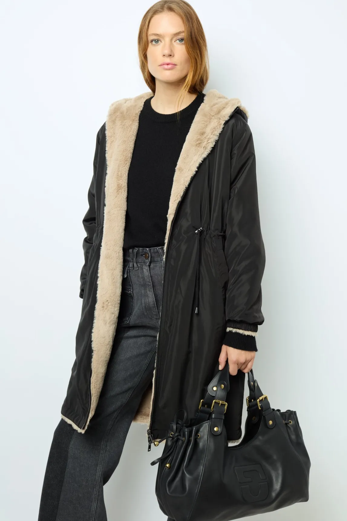 Full-length reversible parka - LAURE
