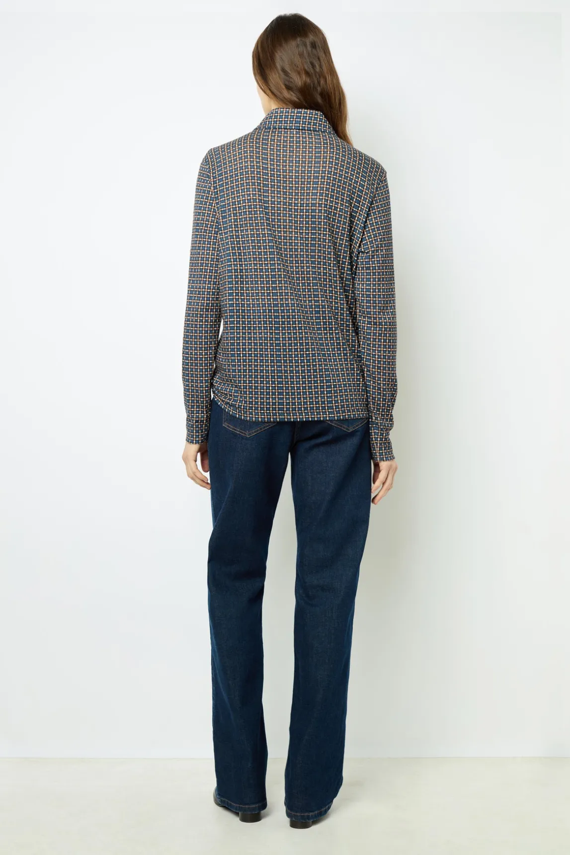 Geometric print polo shirt - AUDE