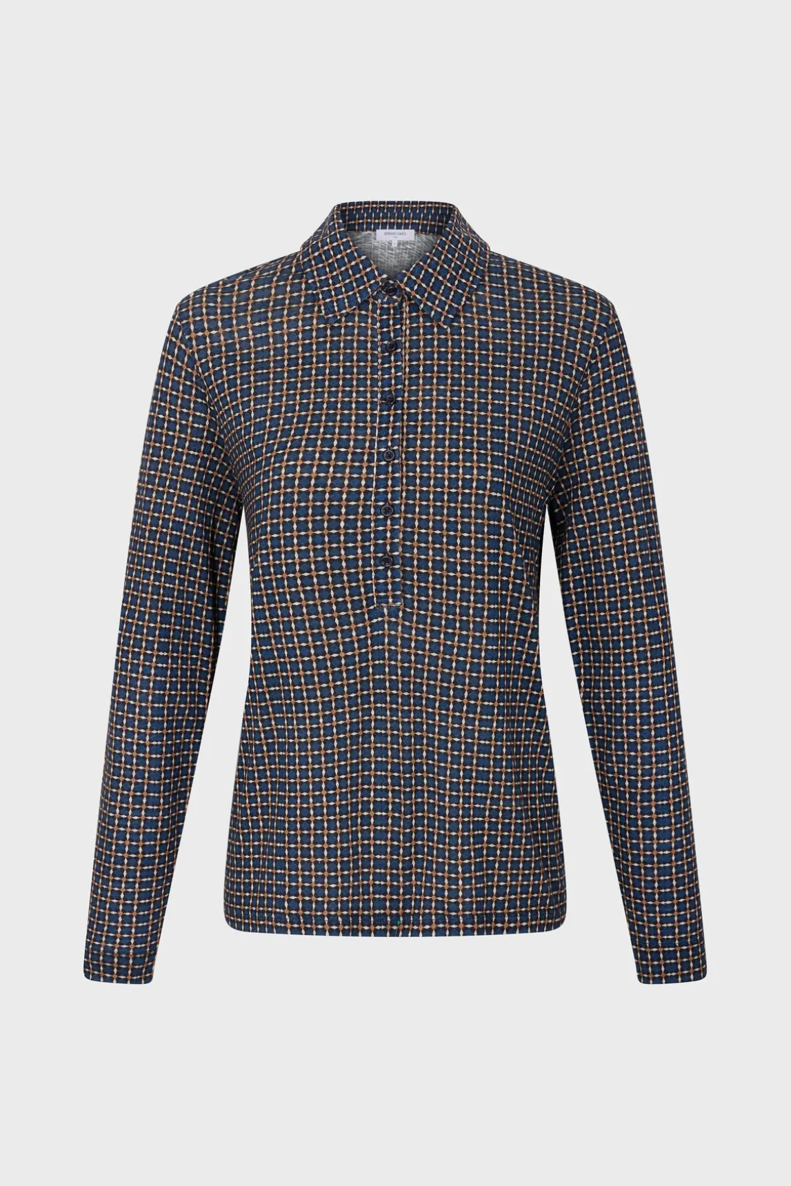 Geometric print polo shirt - AUDE