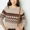 Geometric wool sweater - JANINA