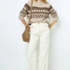 Geometric wool sweater - JANINA
