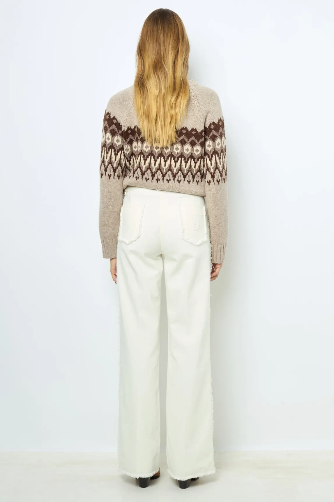 Geometric wool sweater - JANINA