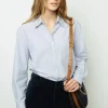 Half-moon bag in suede leather - LE SUZANNE