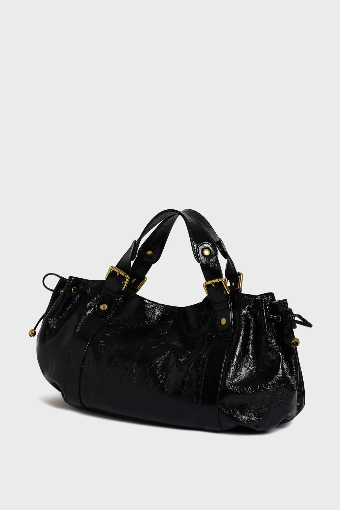 Handbag in crumpled leather - 24H