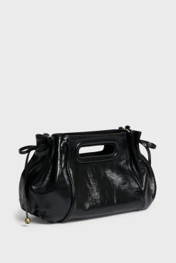 Handbag in crumpled leather - MINI DANY