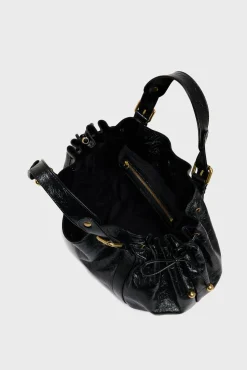 Handbag in crumpled leather - 24H