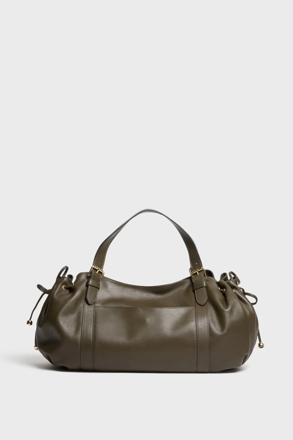 Handbag in leather with zipped pocket - ST GERMAIN