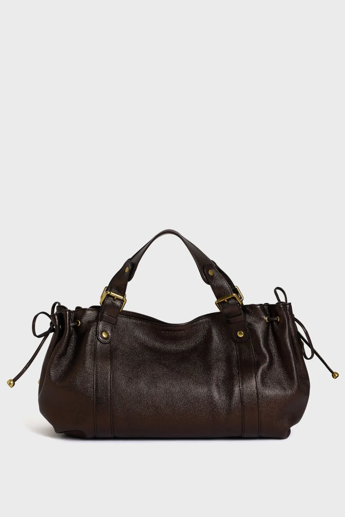 Handbag in metallic leather - 24H